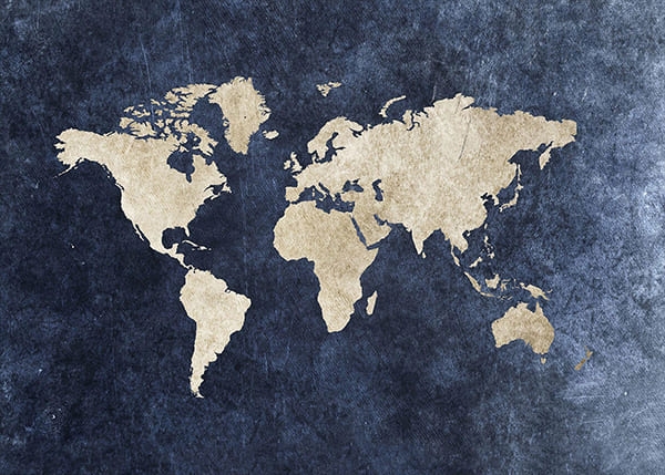 Фотообои Дизайнерская карта мира