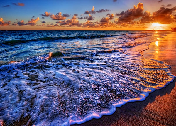Фотообои Закат на берегу красного моря