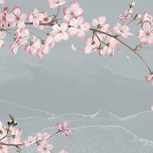 Фотообои «Сакура, яблоня» на стену
