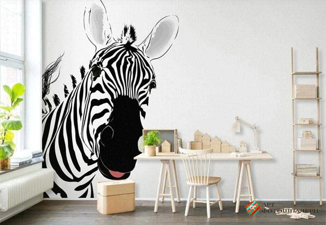 фотообои животные и зебра на стену в Украине