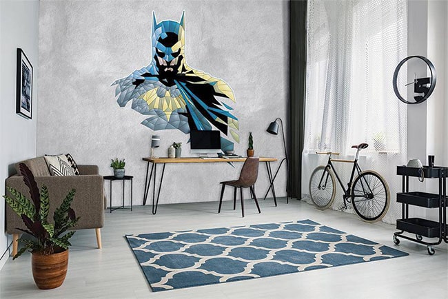 Фотошпалери з зображенням Бетмена на стіні фото